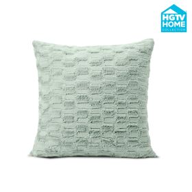 HGTV Art Deco Brushed Faux Fur Pillow Quietude 26 x 26 inches
