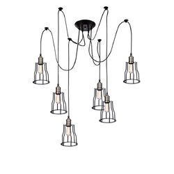 Vintage Edison Multiple Ajustable DIY Ceiling Spider Lighting